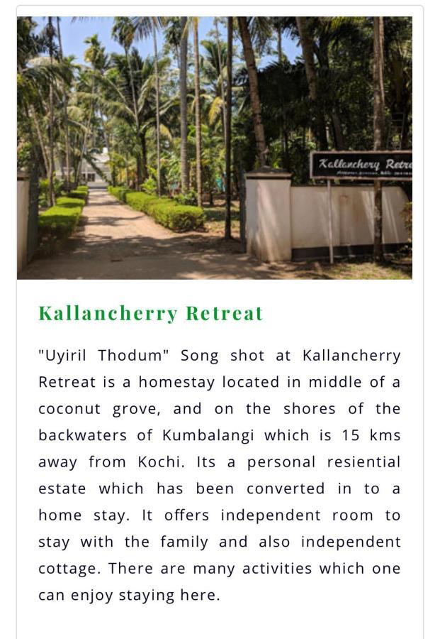 Kallanchery Retreat Kochi Екстериор снимка
